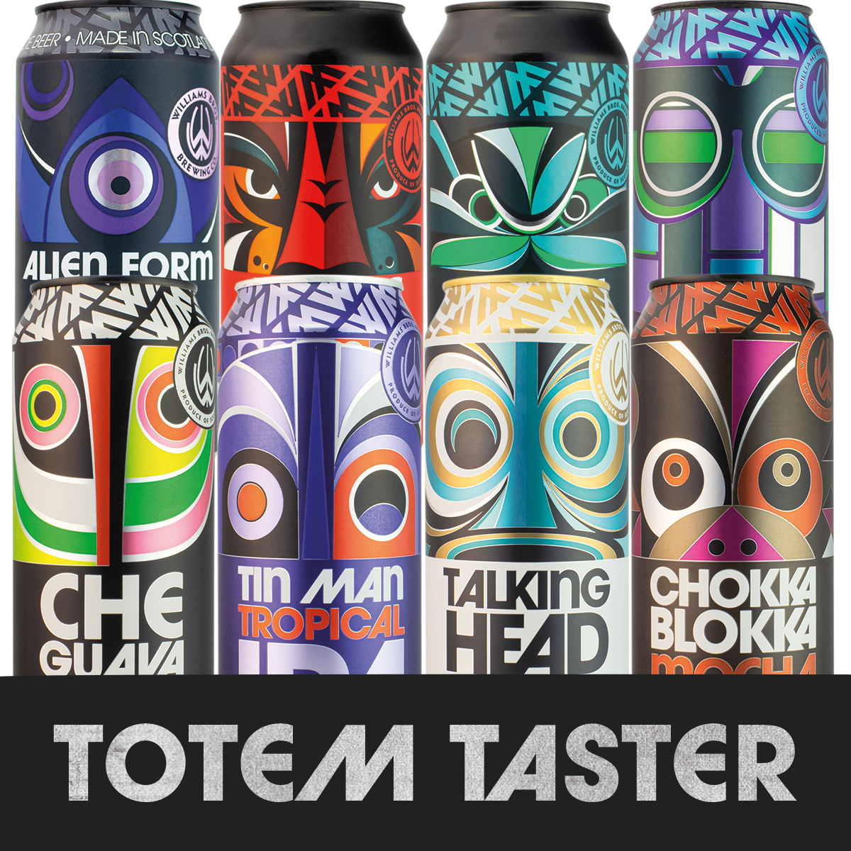 Totem Taster craft beer selection