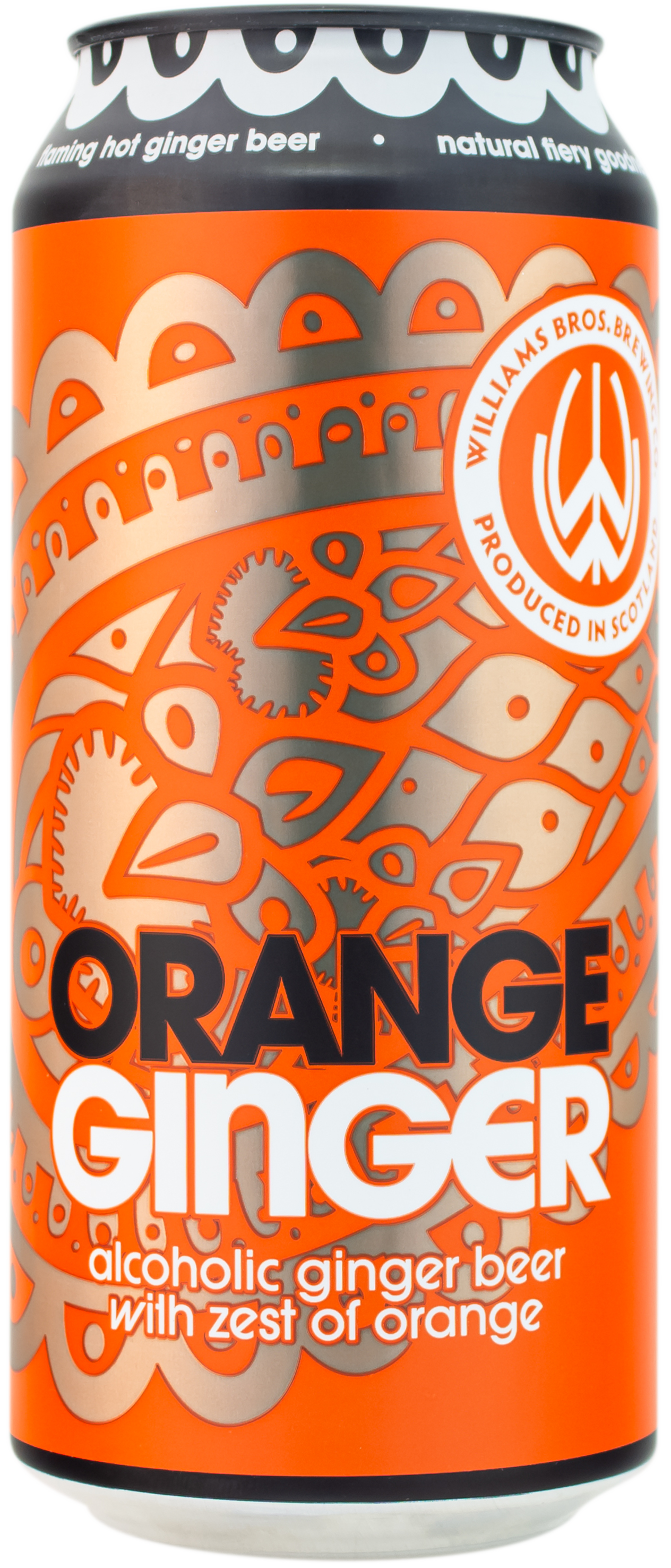 Alcoholic Ginger Beer with a hint of orange